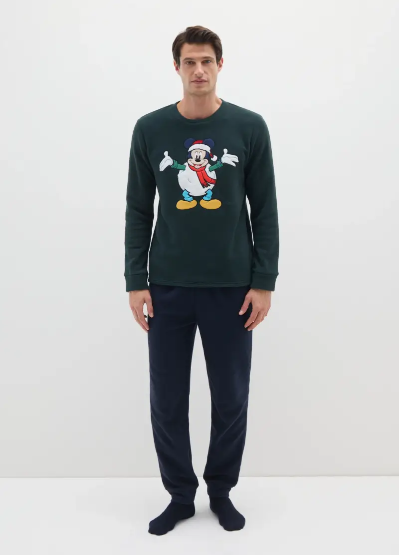 Pigiama Natalizio Multicolor Regular Fit Con Stampa Disney, Uomo, Multicolor