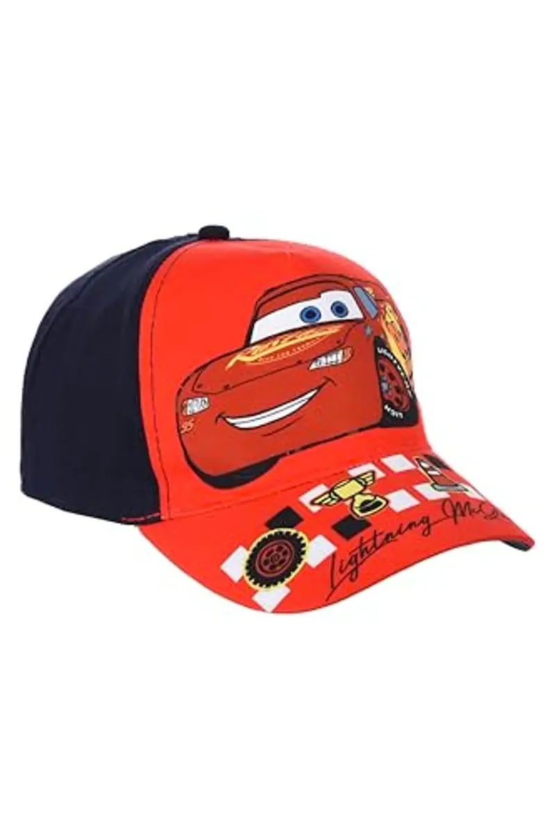 Disney Pixar Cars Cappello Baseball per Ragazzi, Berretto Classico di Lightning McQueen, Regalo per Bambino | Blu Navy
