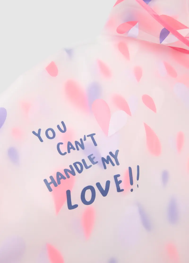 Poncho Impermeabile Multicolor Da Bambina Con Stampa Disney, Multicolor miniatura 3