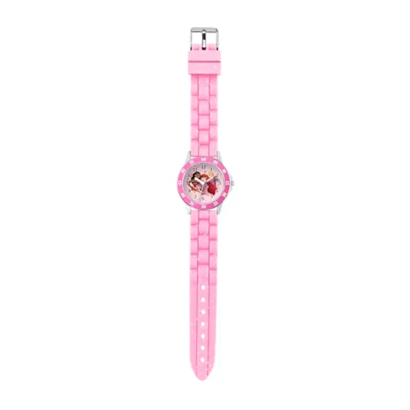 Disney Princess Kids PN4660 - Orologio analogico per insegnare l'ora, colore: rosa miniatura 3