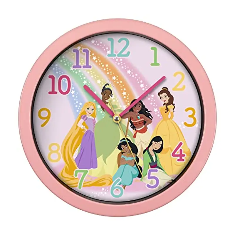 Disney Princess Orologio da parete rosa, PN3089, taglia unica