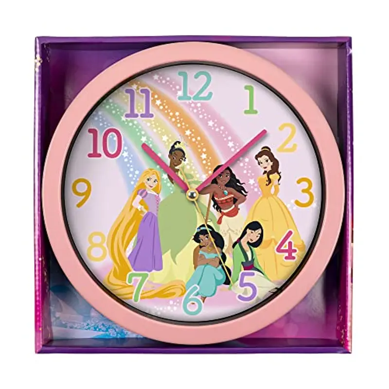 Disney Princess Orologio da parete rosa, PN3089, taglia unica miniatura 3
