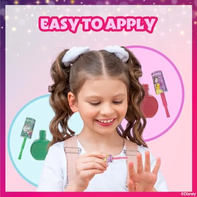 Disney Princess - Townley Girl Belle Smalto per Unghie Peel-Off a Base d'Acqua Naturale Sicuro ad Asciugatura Rapida | miniatura 3