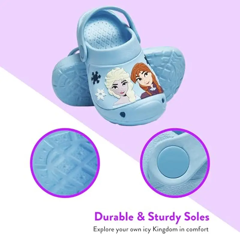 Disney Scarpe Frozen Bambina | Ciabatte Piscina | Scarpette Elsa Frozen Bambina | Blu 27 miniatura 3