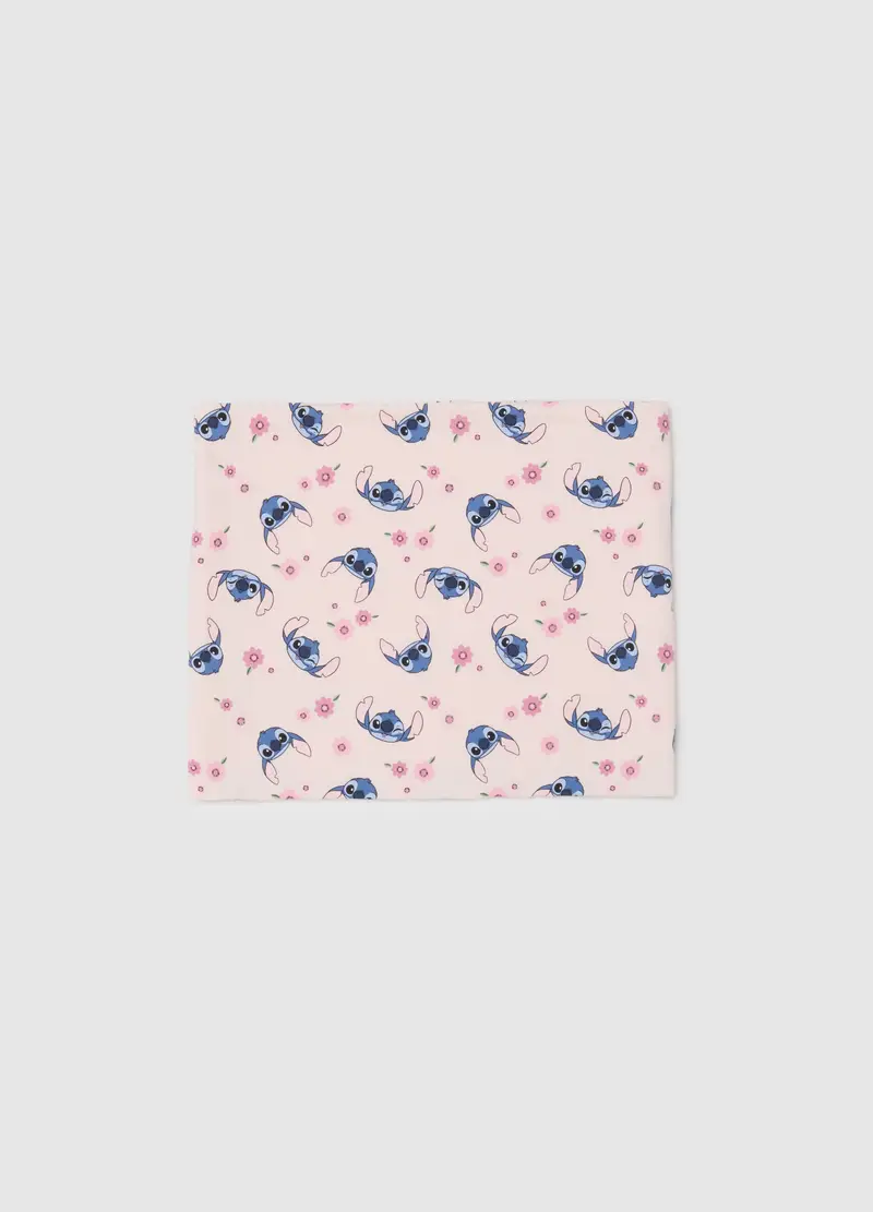 Sciarpa In Cotone Elasticizzato Multicolor Da Bambina Con Stampa, Multicolor