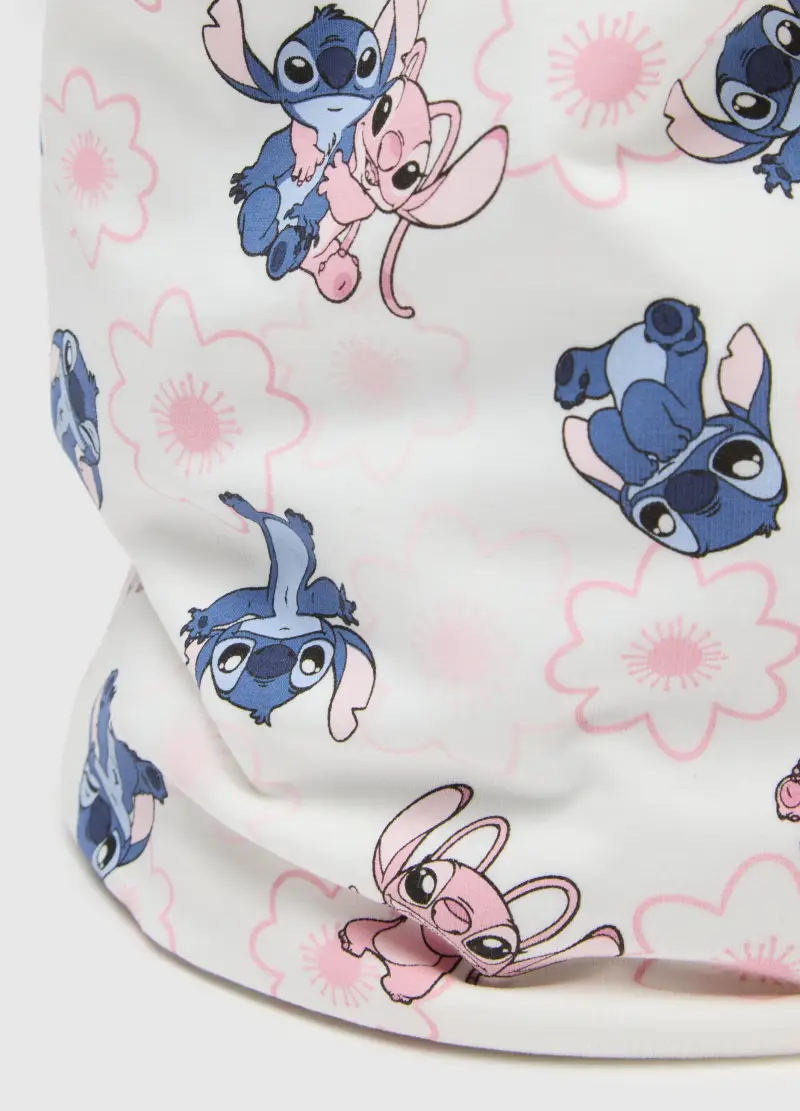 Sciarpa In Cotone Elasticizzato Multicolor Da Bambina Con Stampa, Multicolor miniatura 2