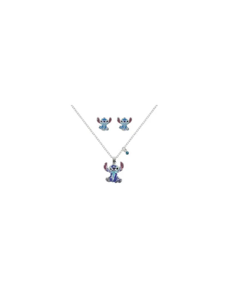 Set Collana e Orecchini DISNEY Stitch in ottone e smalti SF00783SL.CS