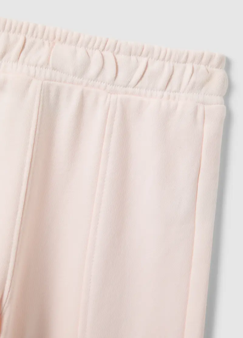 Set Felpa Pantalone In Misto Cotone Rosa Da Bambina Con Stitch&angel, Rosa miniatura 3