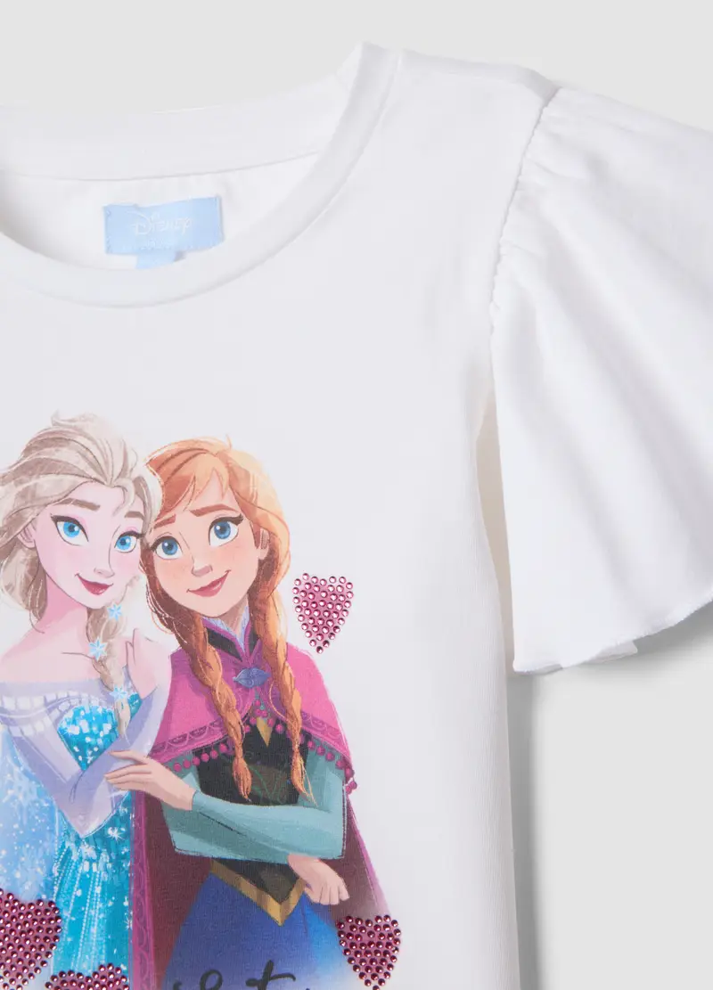 Set In Cotone Elasticizzato Multicolor Da Bambina Con Stampa Frozen, Multicolor miniatura 3