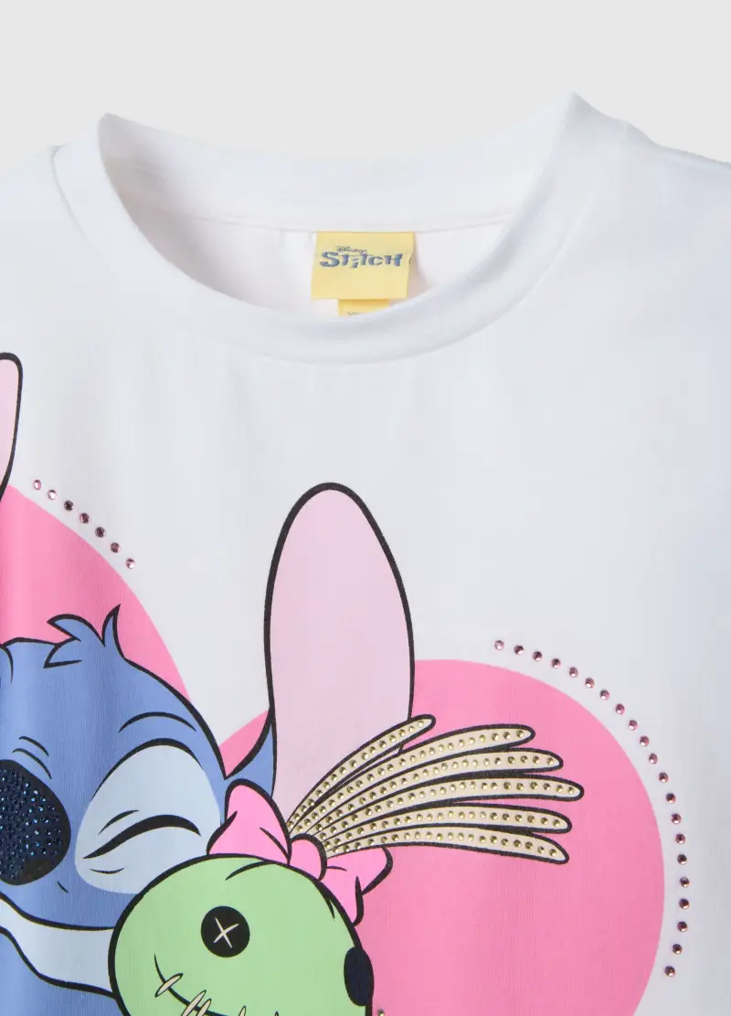 Set In Cotone Elasticizzato Multicolor Da Bambina Con Stitch, Multicolor miniatura 3