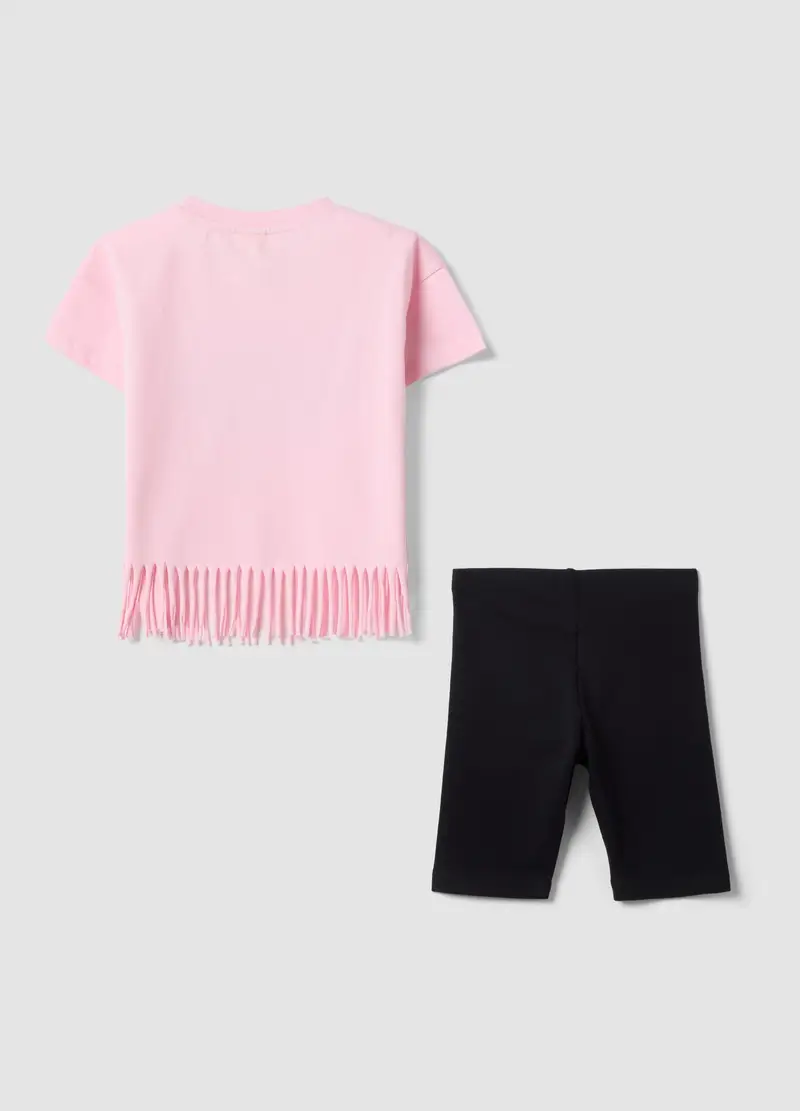 Set In Puro Cotone Multicolor Da Bambina Regular Fit Con Stitch, Multicolor miniatura 2
