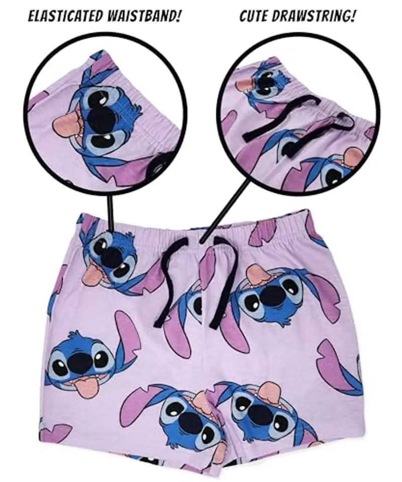 Disney Set Pigiama Corto Lilo e Stitch per Bambina - 100% Cotone - 13-14 Anni: 164cm miniatura 3