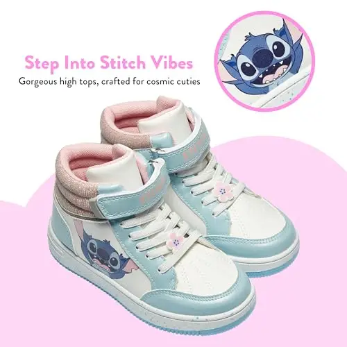 Disney Sneakers Bambina, Scarpe Stitch Bambina, Scarpe Ragazza Lilo E Stitch, Bianco 30 miniatura 3