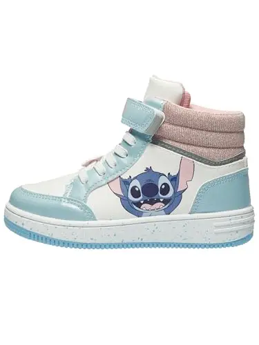 Disney Sneakers Bambina, Scarpe Stitch Bambina, Scarpe Ragazza Lilo E Stitch, Bianco 33
