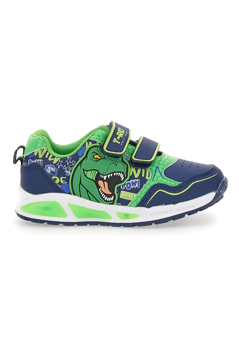 Sneakers Blu e Verdi con Luci Disney Dinosaur Disney 8020071 [VERDE]