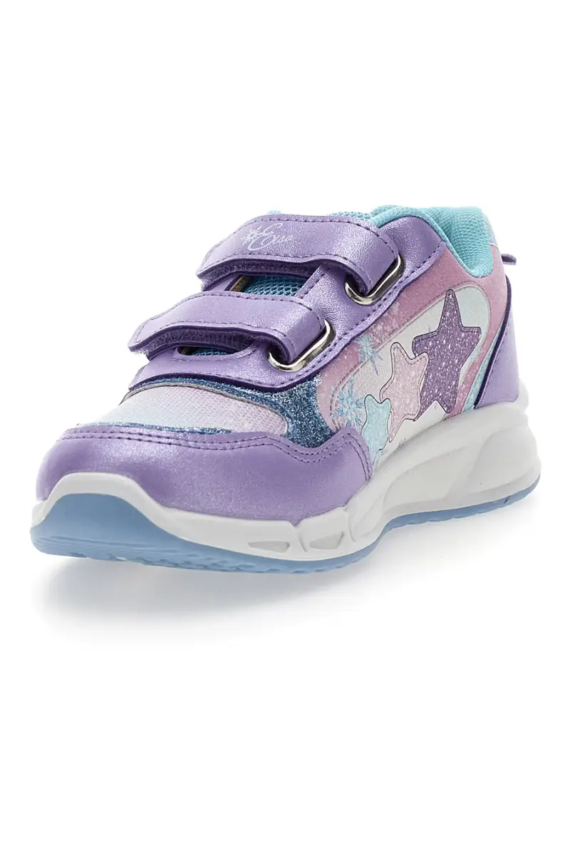 Sneakers lilla azzurre con stampa Frozen D4310649S [LILAC] miniatura 3