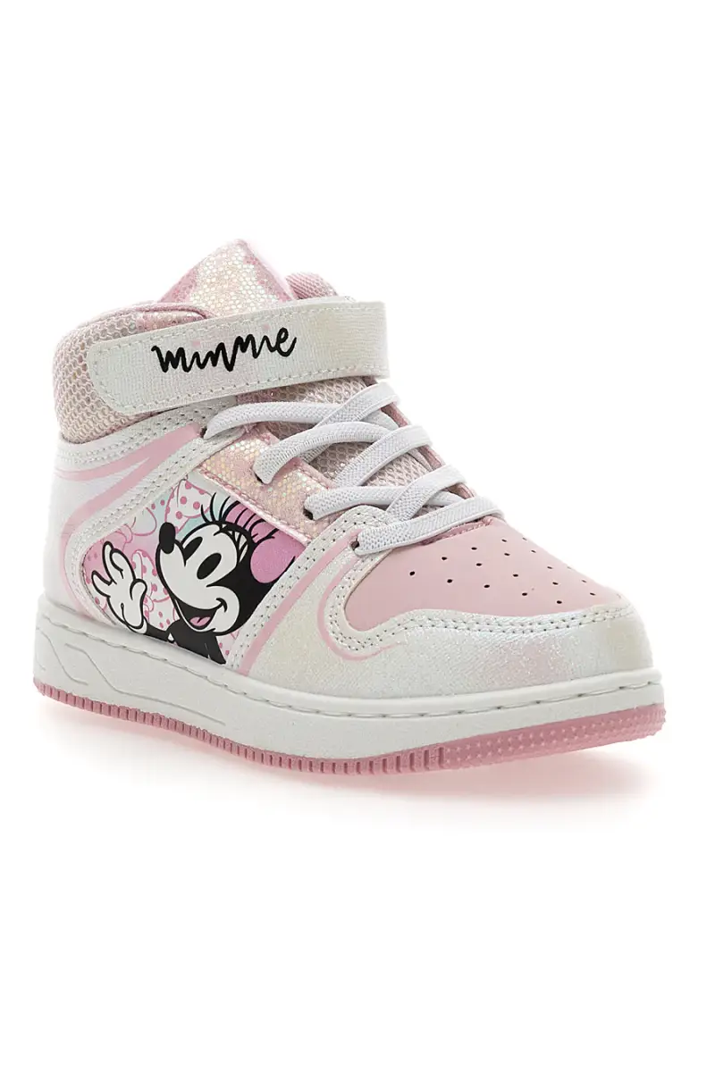 Sneakers rosa alte con stampa Minnie mouse D3010746S [BIANCO] miniatura 2