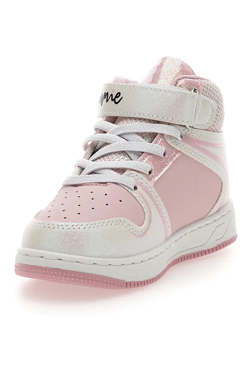 Sneakers rosa alte con stampa Minnie mouse D3010746S [BIANCO] miniatura 3