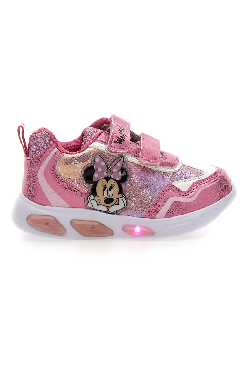 Sneakers rosa con luci con stampa Minnie mouse D3010711S [FUXIA]