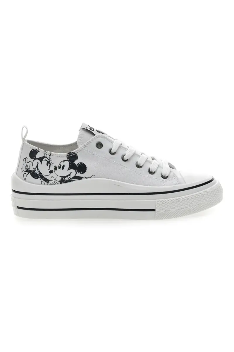 Sneakers Tela Bianche Disney 2010568 [BIANCO]