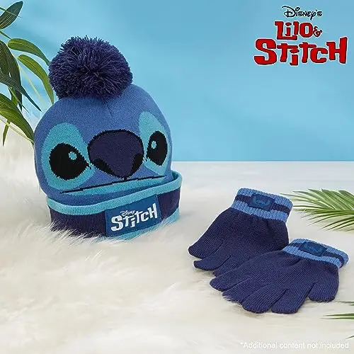 Disney Stitch Accessori Invernali Set Bambina Adolescenti, Accogliente Accessori Viaggio e Scuola miniatura 2