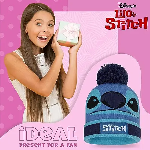 Disney Stitch Accessori Invernali Set Bambina Adolescenti, Accogliente Accessori Viaggio e Scuola miniatura 3