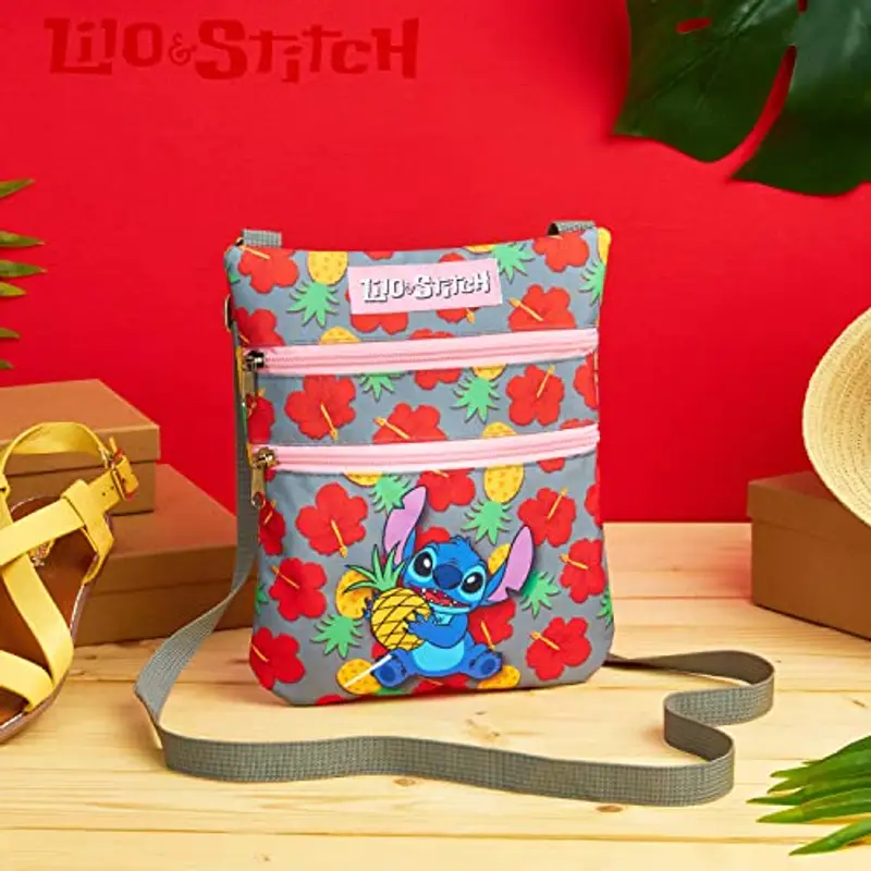 Disney Stitch Borsa Tracolla Bambina Adolescenti, Borsa Spalla Cinghia Lunga (Multicolore) miniatura 2