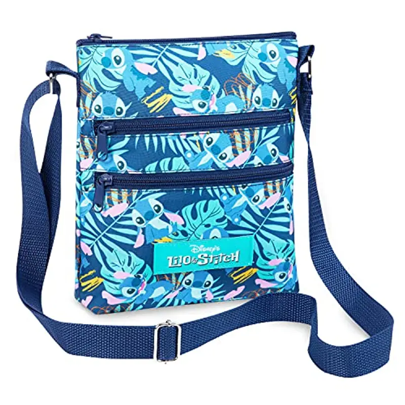 Disney Stitch Borsa Tracolla Bambina Adolescenti, Moda Borsetta Tracolla Donna con Cinturino Regolabile, Idee Regalo Lei (Stitch, 25x22x4.5cm)