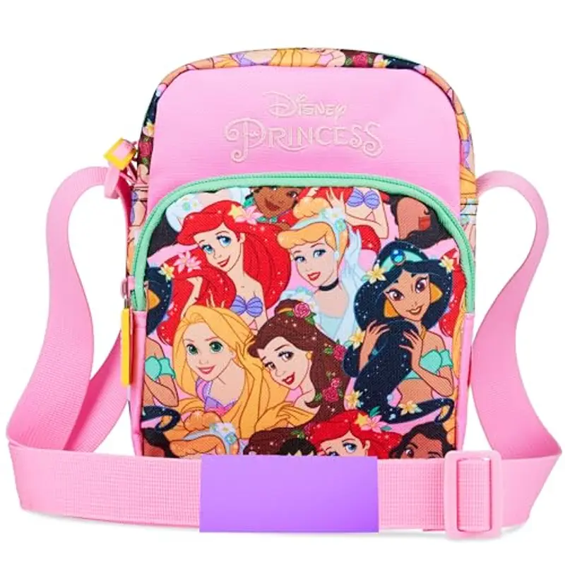 Disney Stitch Borsetta Bambina Adolescenti Borsa Tracolla con Cinturino Regolabile per Giornate Shopping Regalo Ragazza (Rosa Princess)