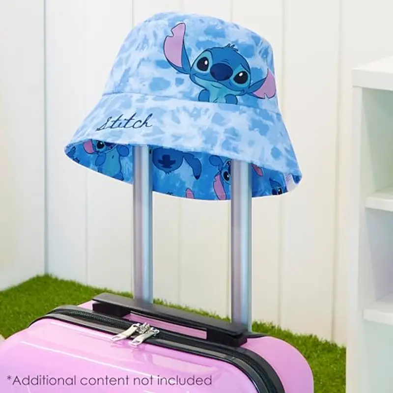 Disney Stitch Cappello Pescatore Bambina, Sole Cappellini Bambini per Estate (Blu Reversibile) miniatura 2