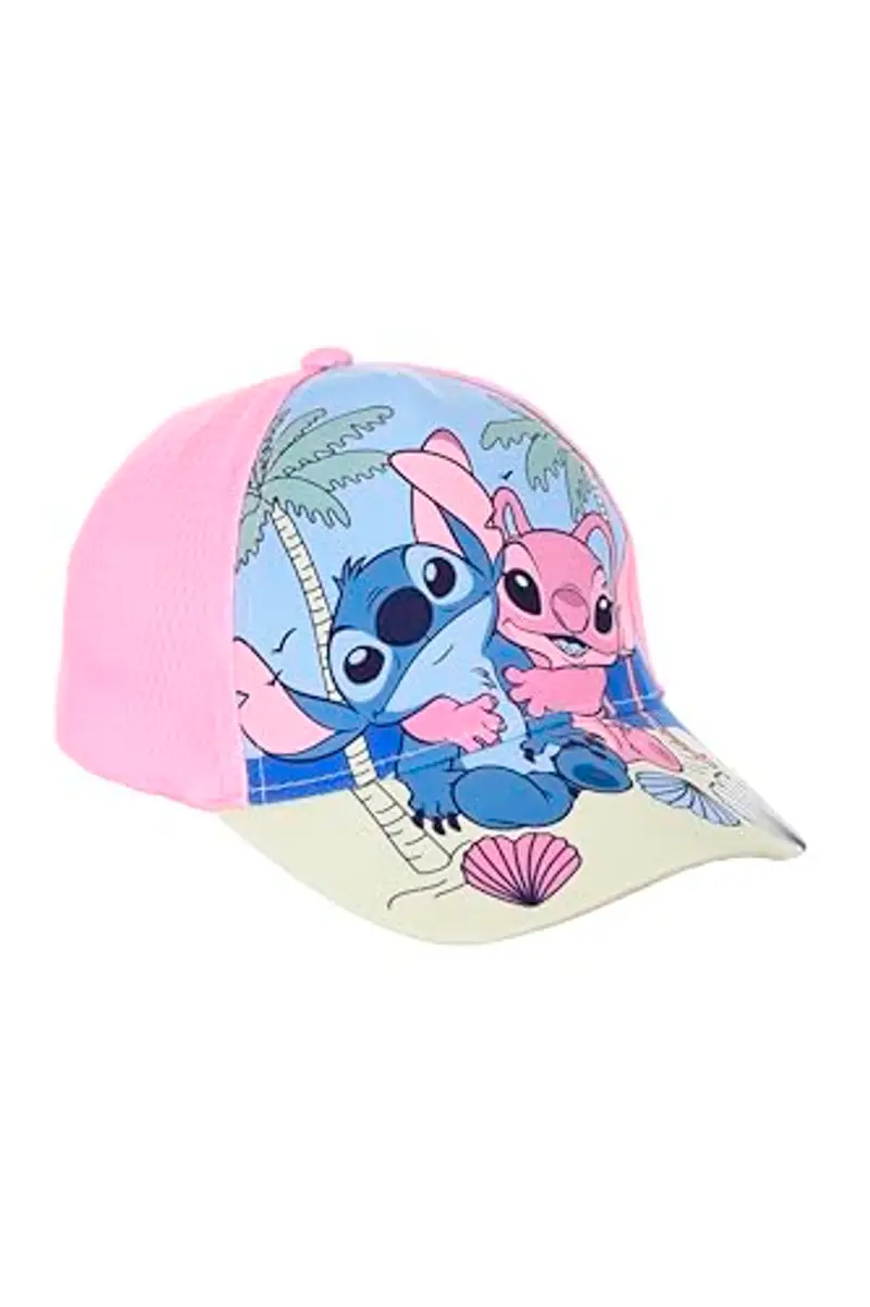 Disney Stitch e Angel Cappello da Baseball Bambina, Berretto Estivo con Design Tropicale, Regalo per Ragazze e