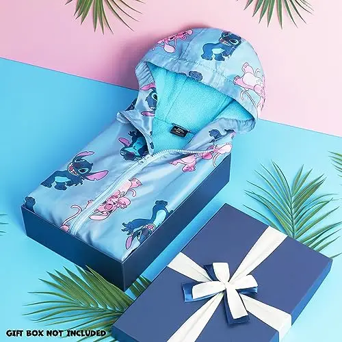 Disney Stitch Impermeabile Bambina - Giacca Antipioggia per Bambine e Ragazze 4-14 Anni Giacca Bimba con Rivestimento miniatura 2