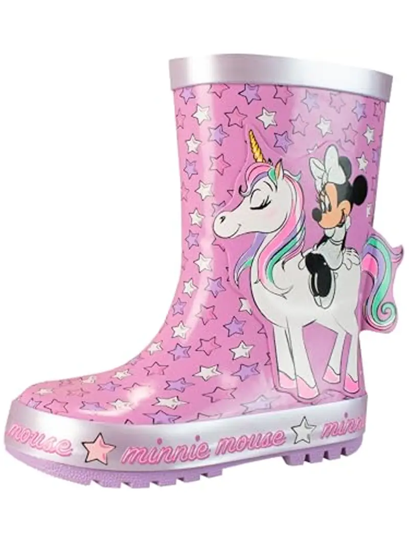Disney Stivali di Gomma per Ragazze Minnie Mouse Rosa 26