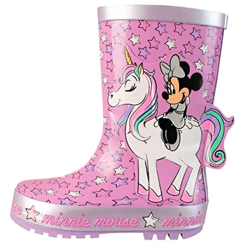 Disney Stivali di Gomma per Ragazze Minnie Mouse Rosa 26 miniatura 2