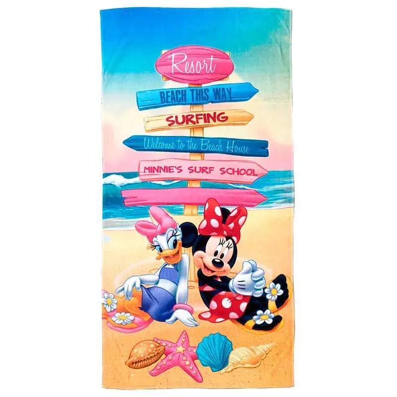 Telo mare da bambina in cotone Disney Minnie
