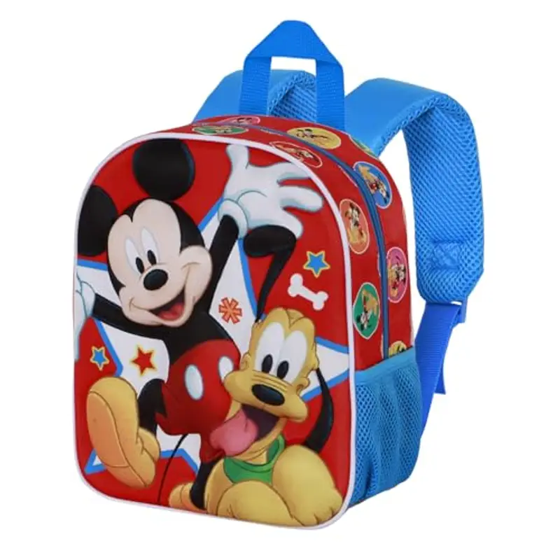 Disney Topolino Star-Zainetto 3D Elite, Multicolore, 25 x 30 cm, Capacità 7 L