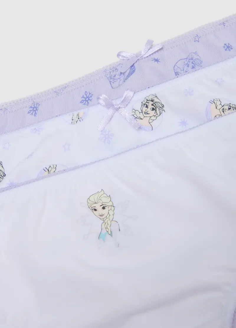 Tripack Mutandine Da Bambina In Puro Cotone Multicolor, Multicolor miniatura 3