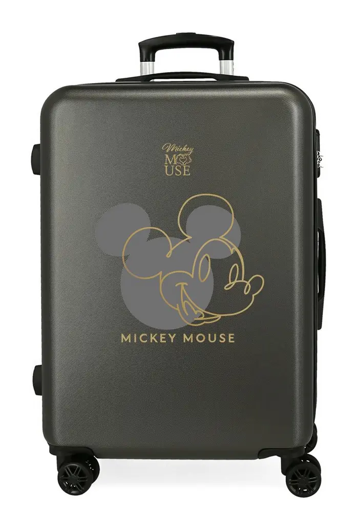 Trolley medio Disney Mickey Outline Nero