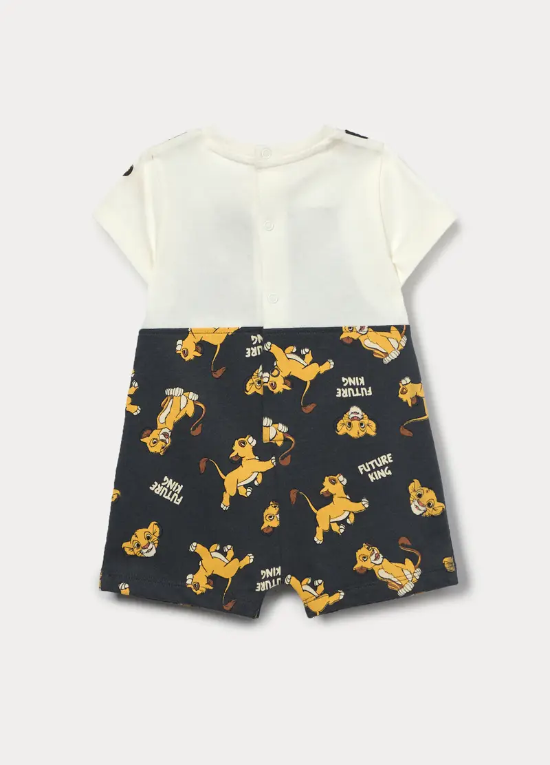 Tutina Disney In French Terry Di Puro Cotone, Neonato, Grigio miniatura 2