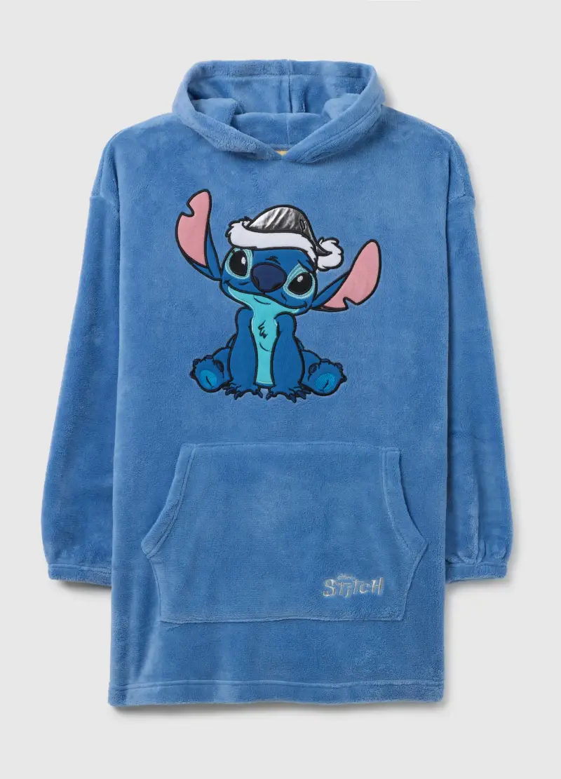 Vestaglia Blu Con Cappuccio E Stampa Disney, Donna, Blu