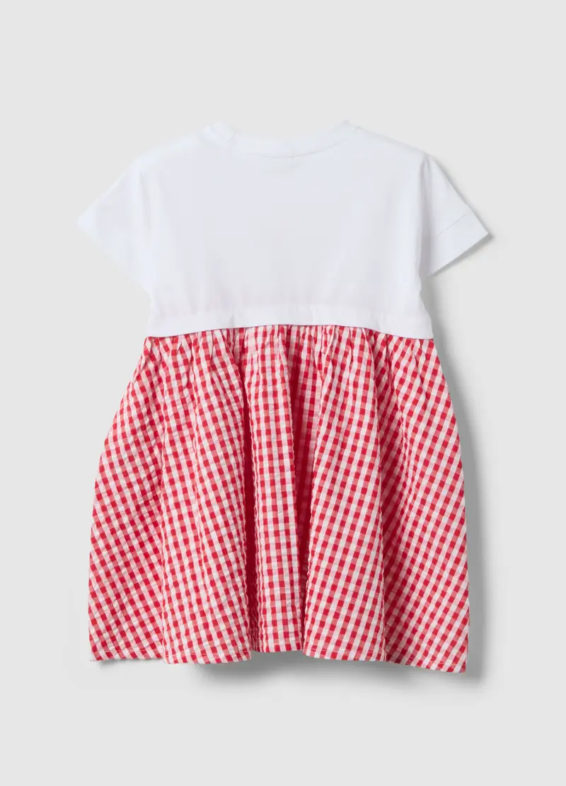 Vestito In Puro Cotone Multicolor Da Bambina Regular Fit Con Minnie, Multicolor miniatura 2