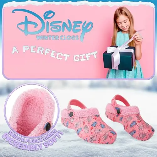 Disney Zoccoli Bambina Fodera in Pile e Charms Rimovibili miniatura 3