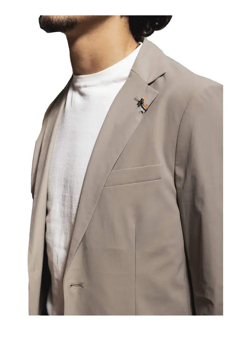 DISTRETTO12 - Giacca Uomo Beige miniatura 3