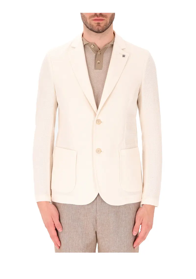 DISTRETTO12 - Giacca Uomo Panna miniatura 2