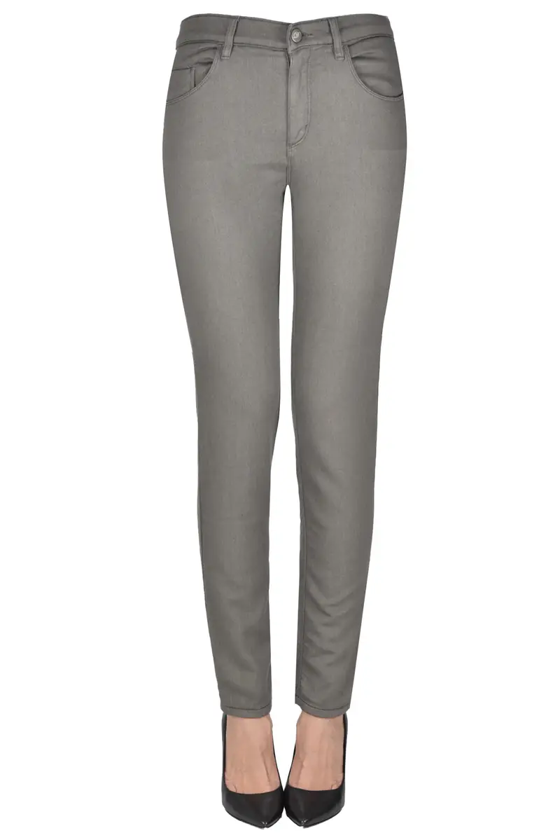 Pantaloni 5 tasche slim fit Kaki