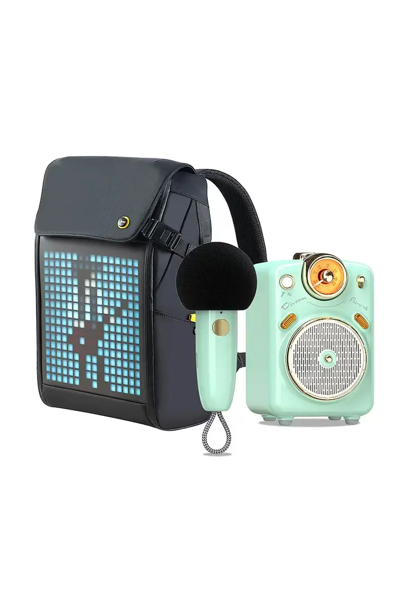 altoparlante wireless e microfono Karaoke Fairy OK colore turchese miniatura 2