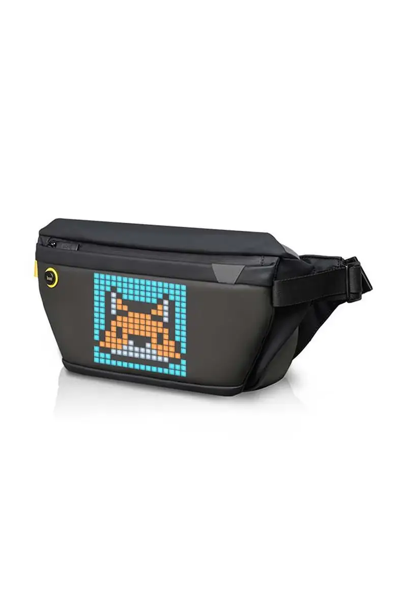 Reset Club fanny pack con display pixel art Pixoo Sling Bag Nero miniatura 2