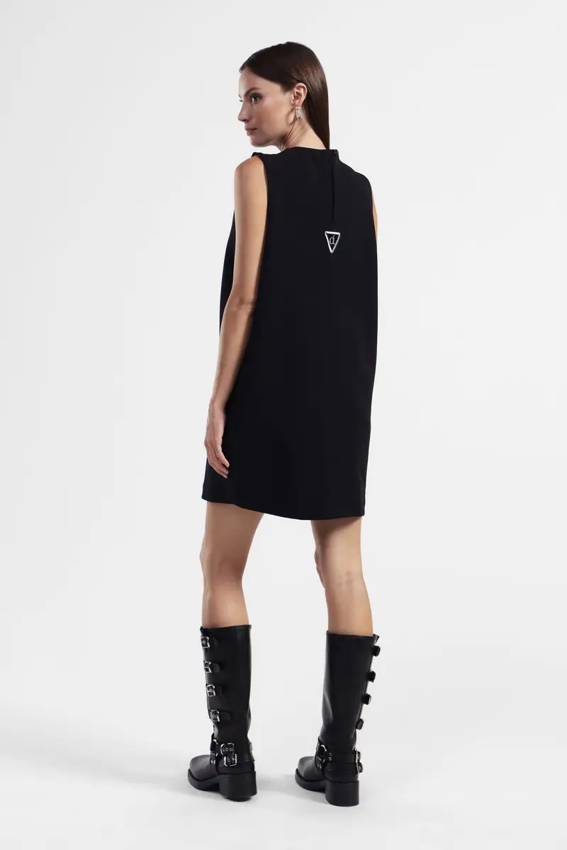 Abito corto senza maniche minimal miniatura 3