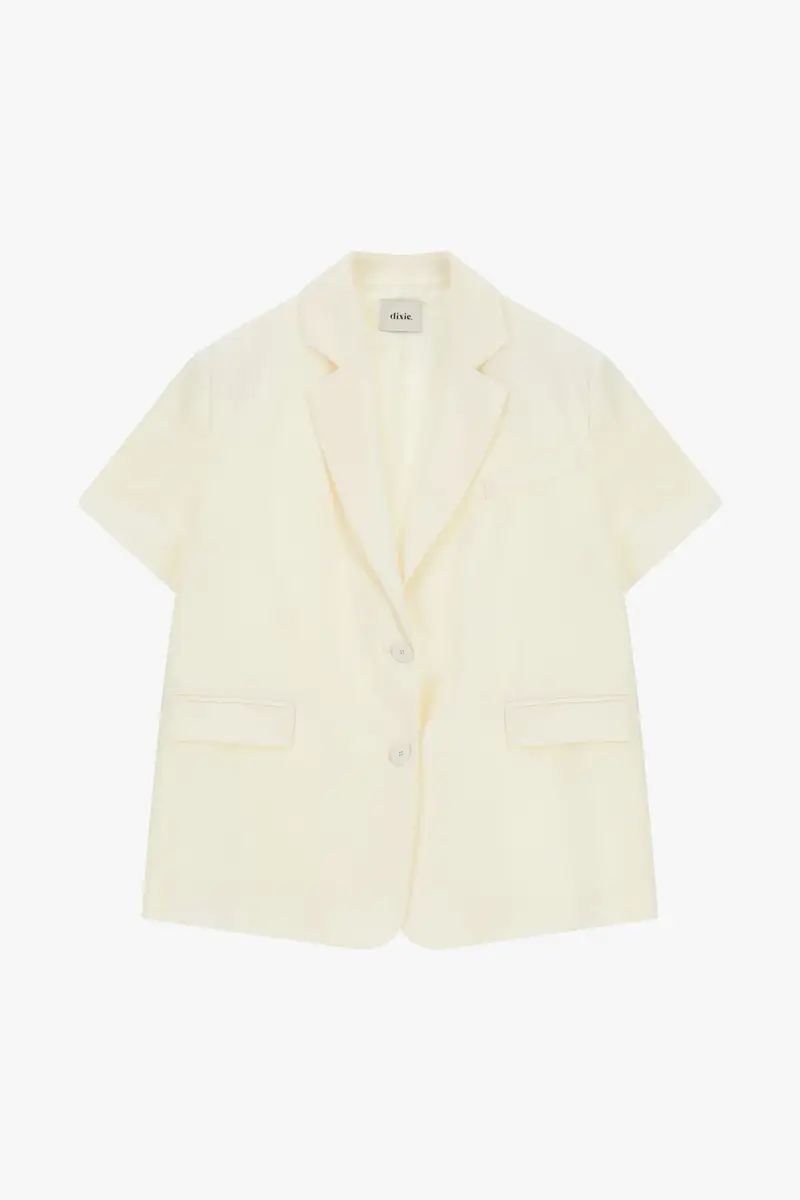 Blazer donna manica corta vestibilità relaxed