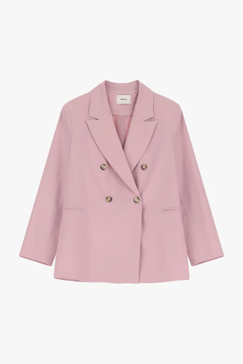 Blazer doppiopetto tasche a filo